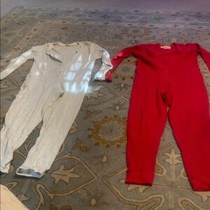 2 Victoria Secret Red and White  One Piece Set —(1 crown vintage) $100 S